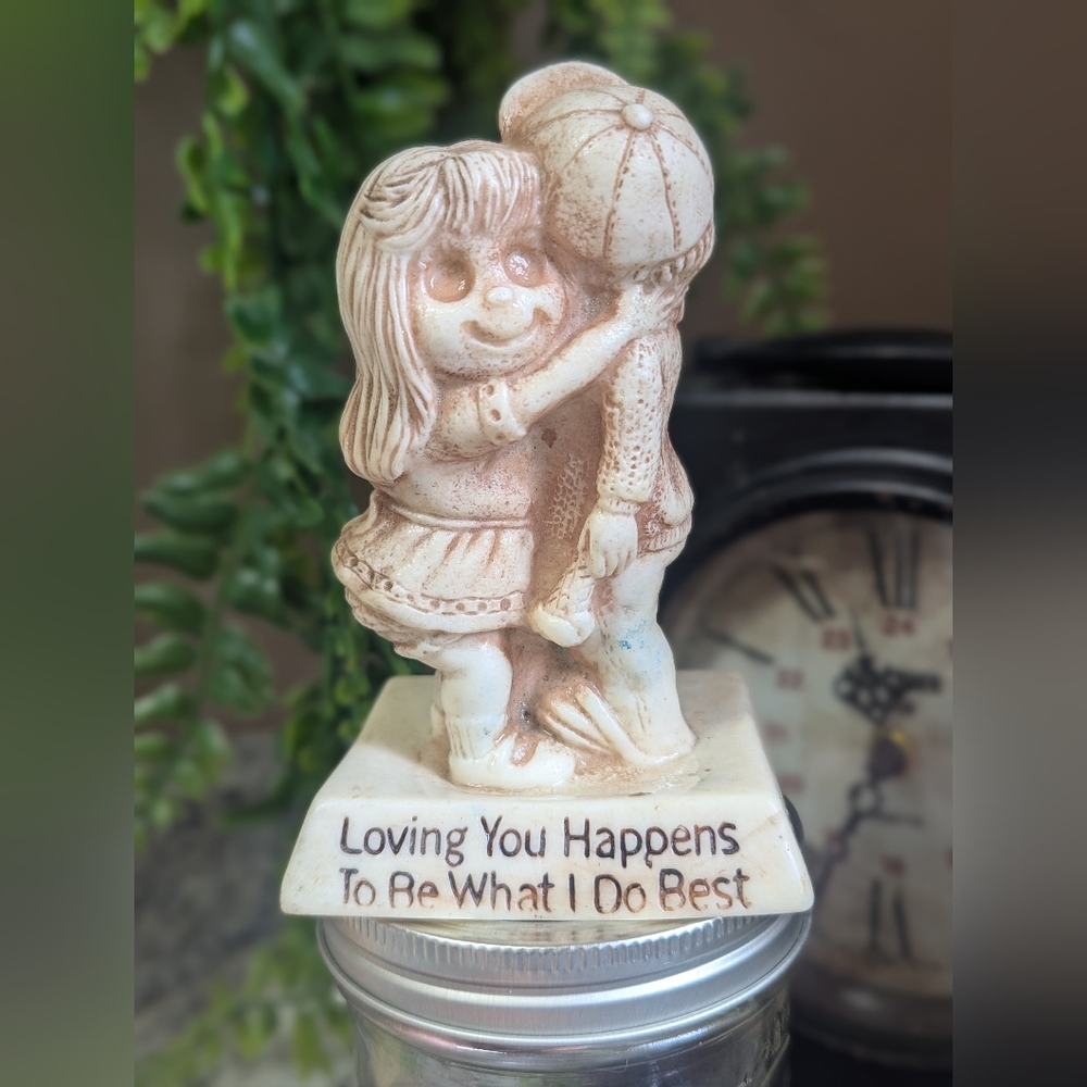 Vintage 1971 R&W Berries Collectible Figurine - Loving You Happens To Be What I